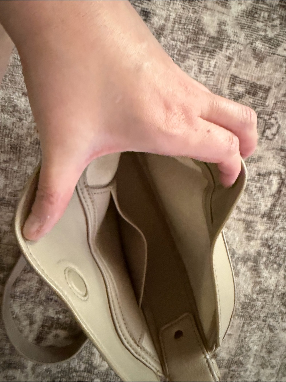 Polène Tonca Shoulder Bag in Light Taupe - Picture 5 of 7